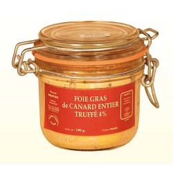 Foie Gras de Canard Entier Truffé 4% - bocal - Origine France